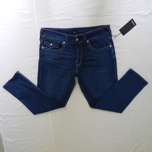 True Religion GENO Flap Relaxed Slim Medium Lagoon Wash Jeans Men's 36x30 NWT - Picture 7 of 8